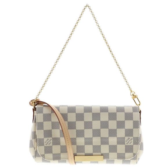 Louis Vuitton Favorite PM Shoulder Bag Damier Azur White - Picture 1 of 9